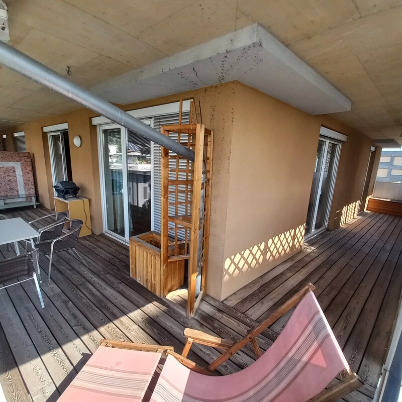 Der 30 m² Balkon