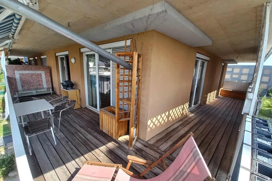 Der 30 m² Balkon