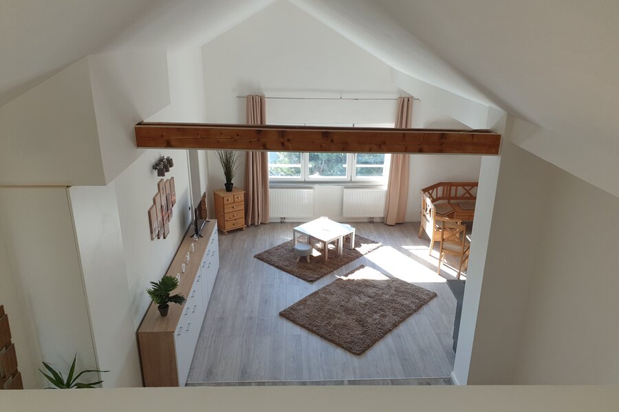 Wohnbereich von Empore aus