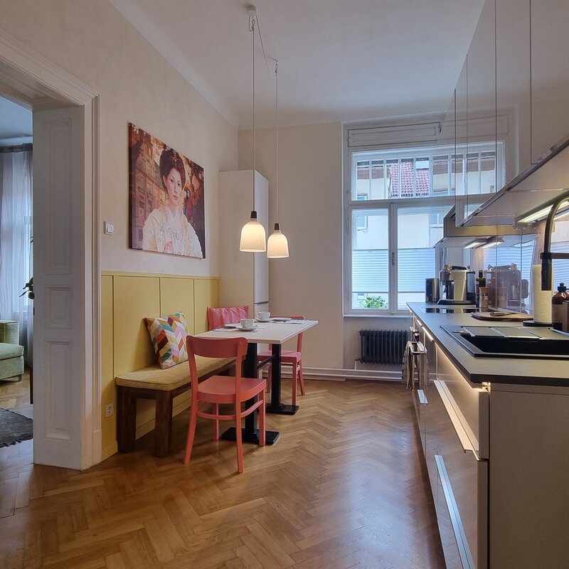 Historic building Graz short term rental Kitchen | © Anno1903