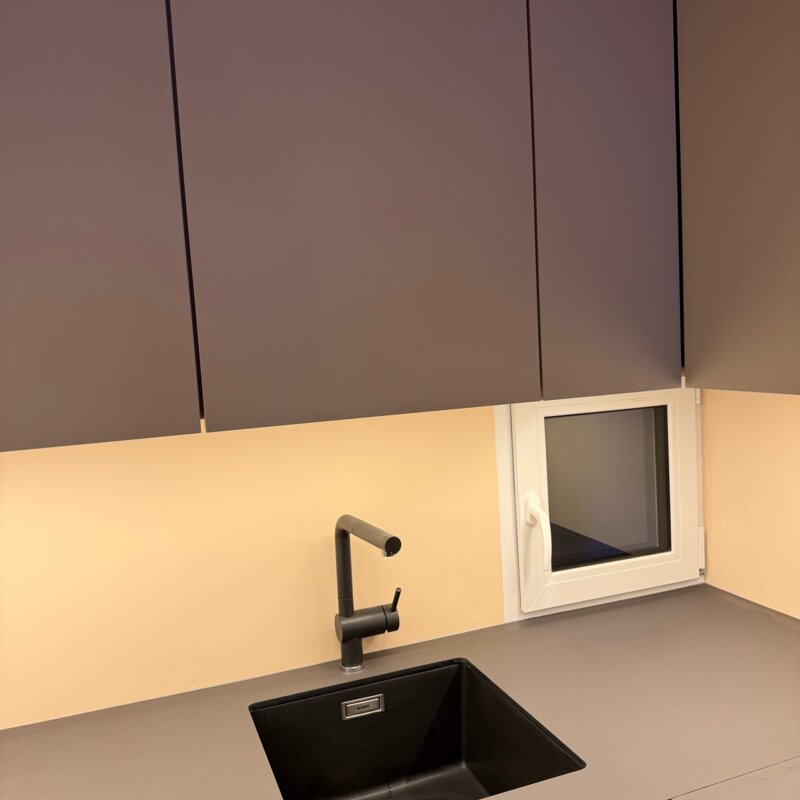 Kitchen With View Towards Atrium