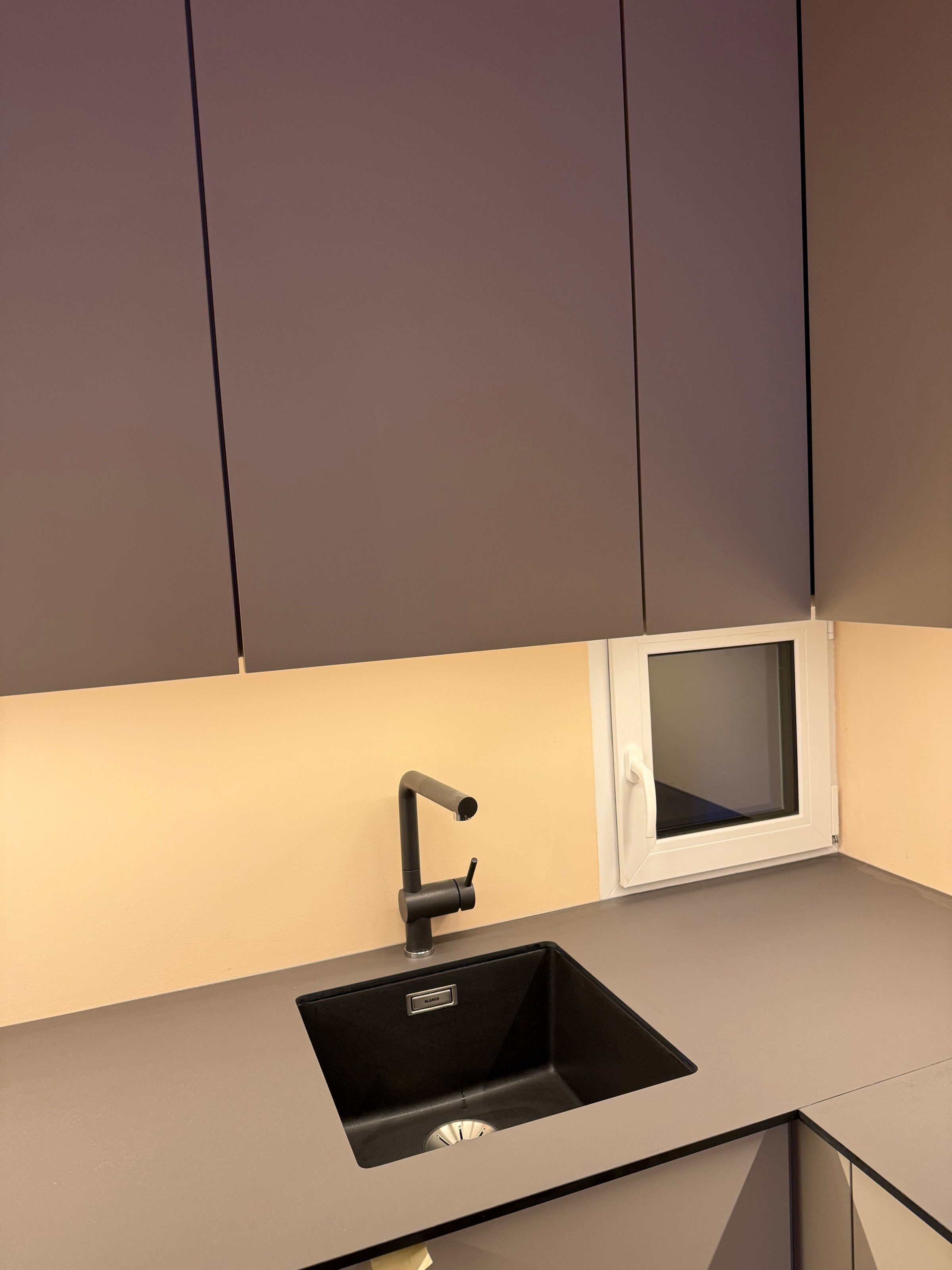 Kitchen With View Towards Atrium