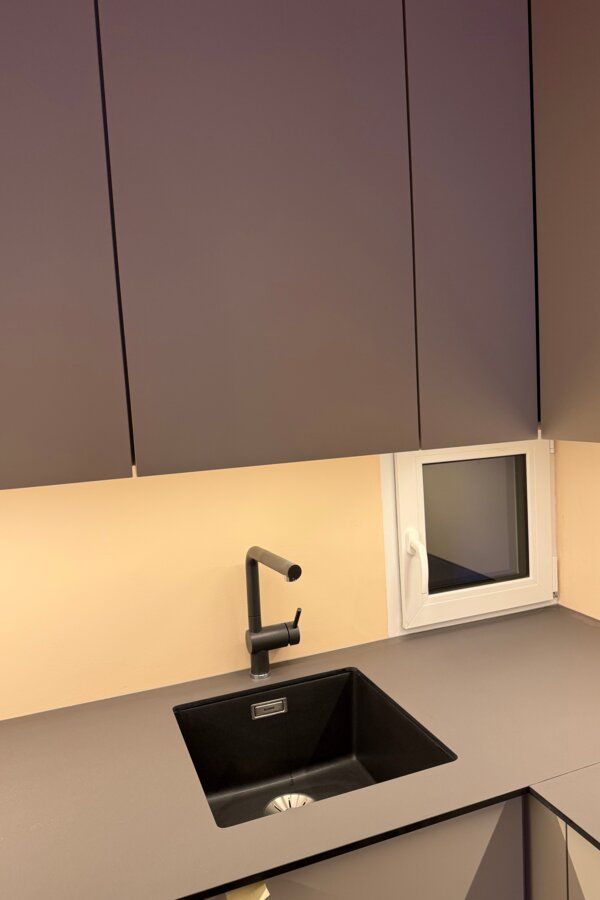 Kitchen With View Towards Atrium