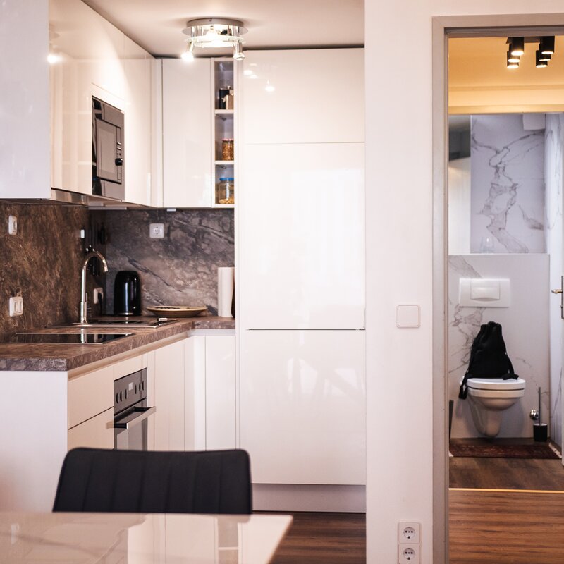 Kitchen and entryway
