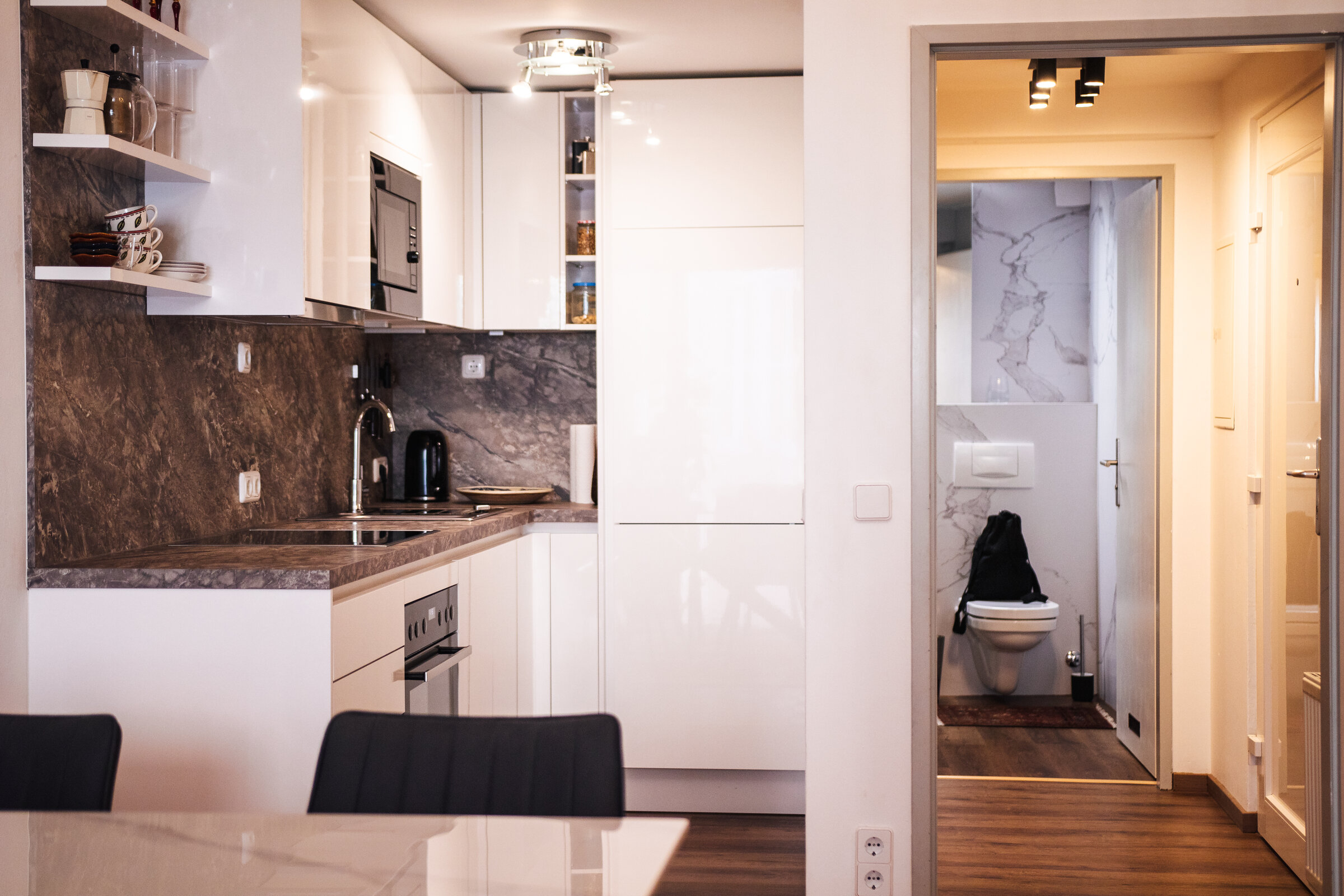 Kitchen and entryway