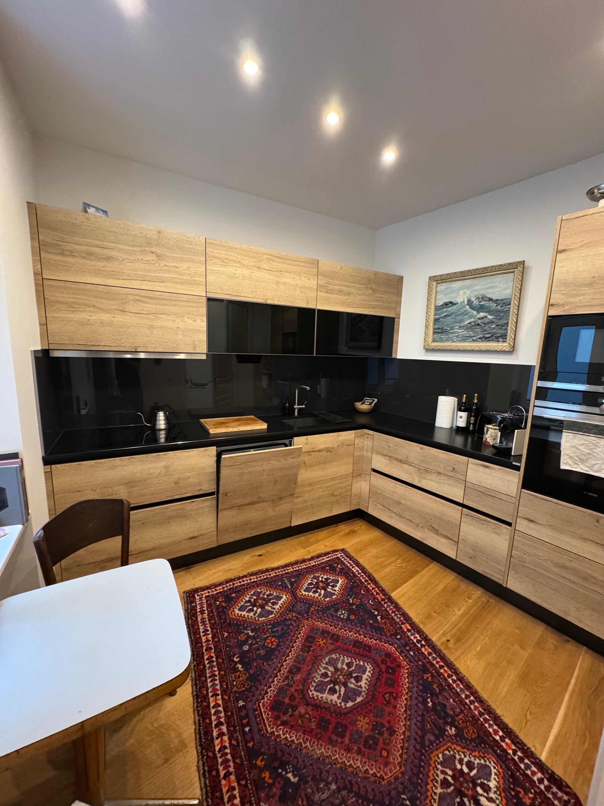 ...with small table and 2 chairs