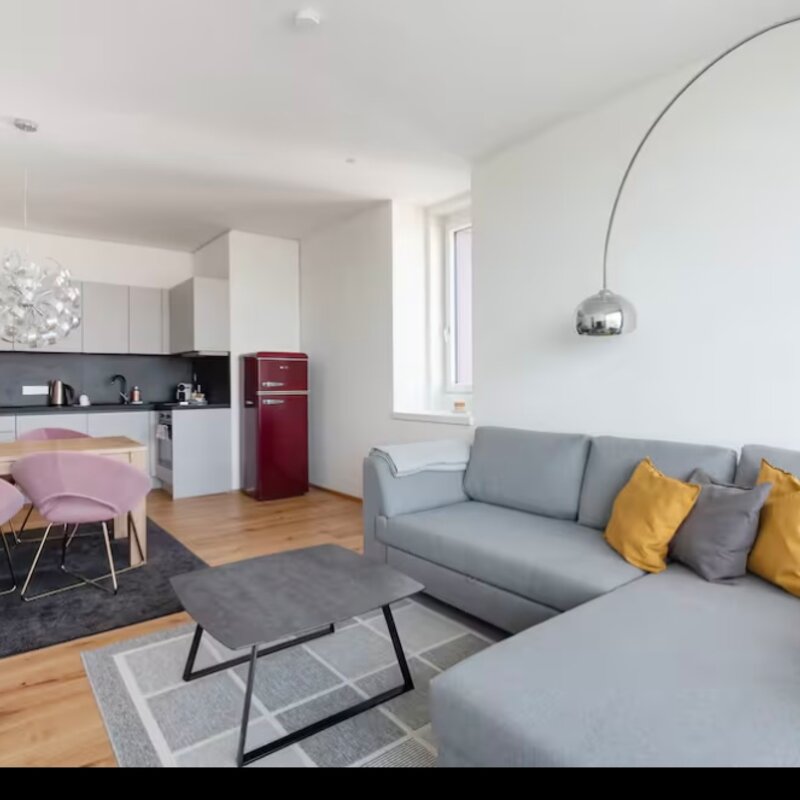 Samt ausziehbare Couch