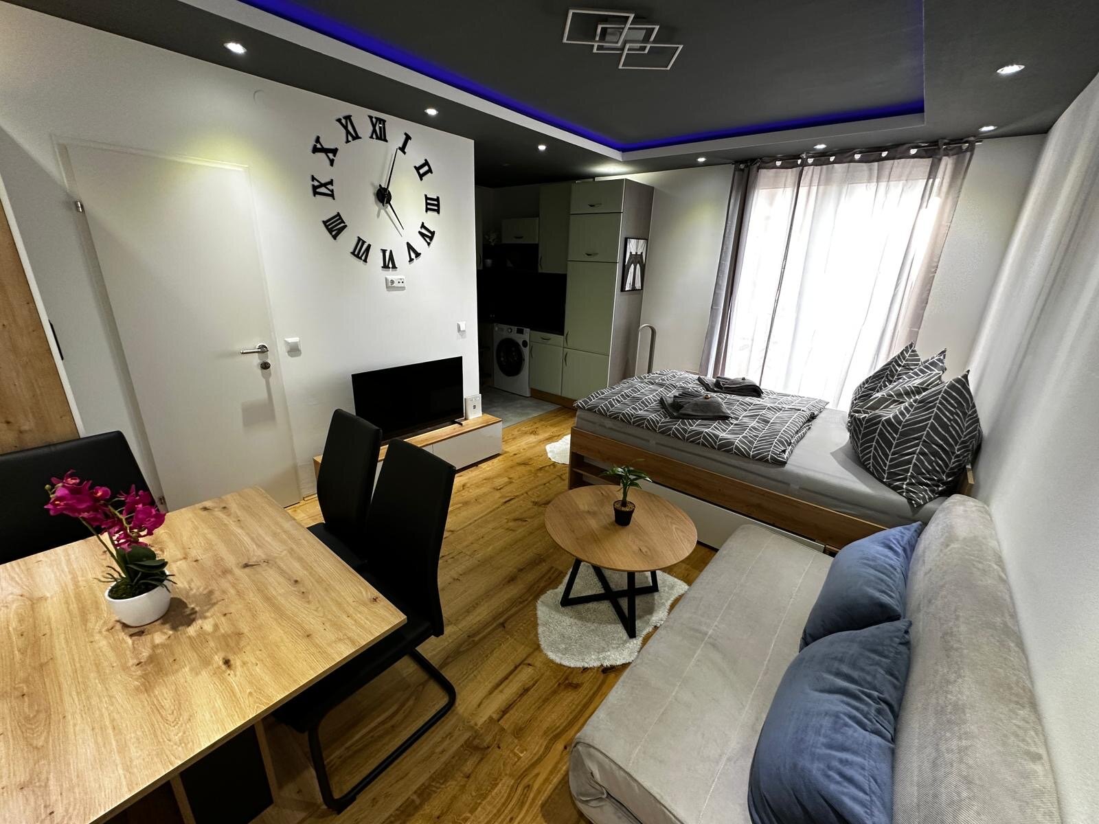 Furnished 1-room apartment with sleeping area & lounge – short-term rental Salzburg, temporary housing 1 to 6 months