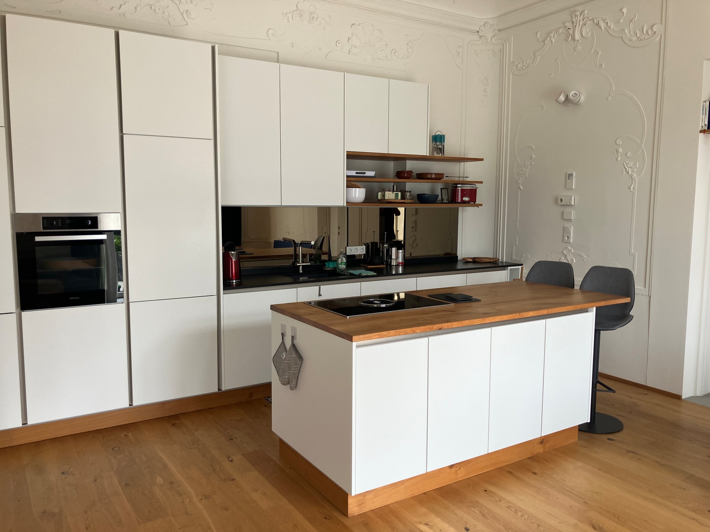 Kitchen and cooking area