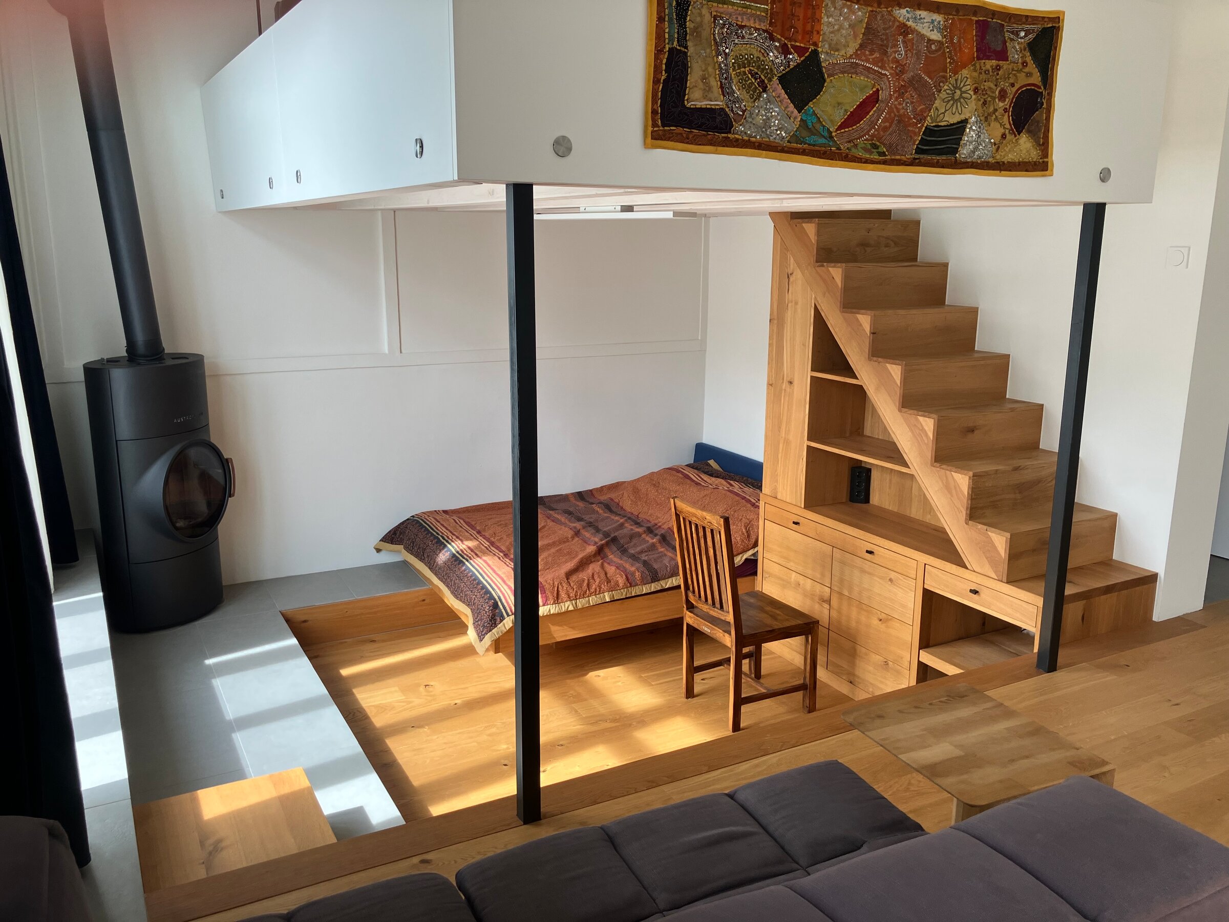 Sleep and working area