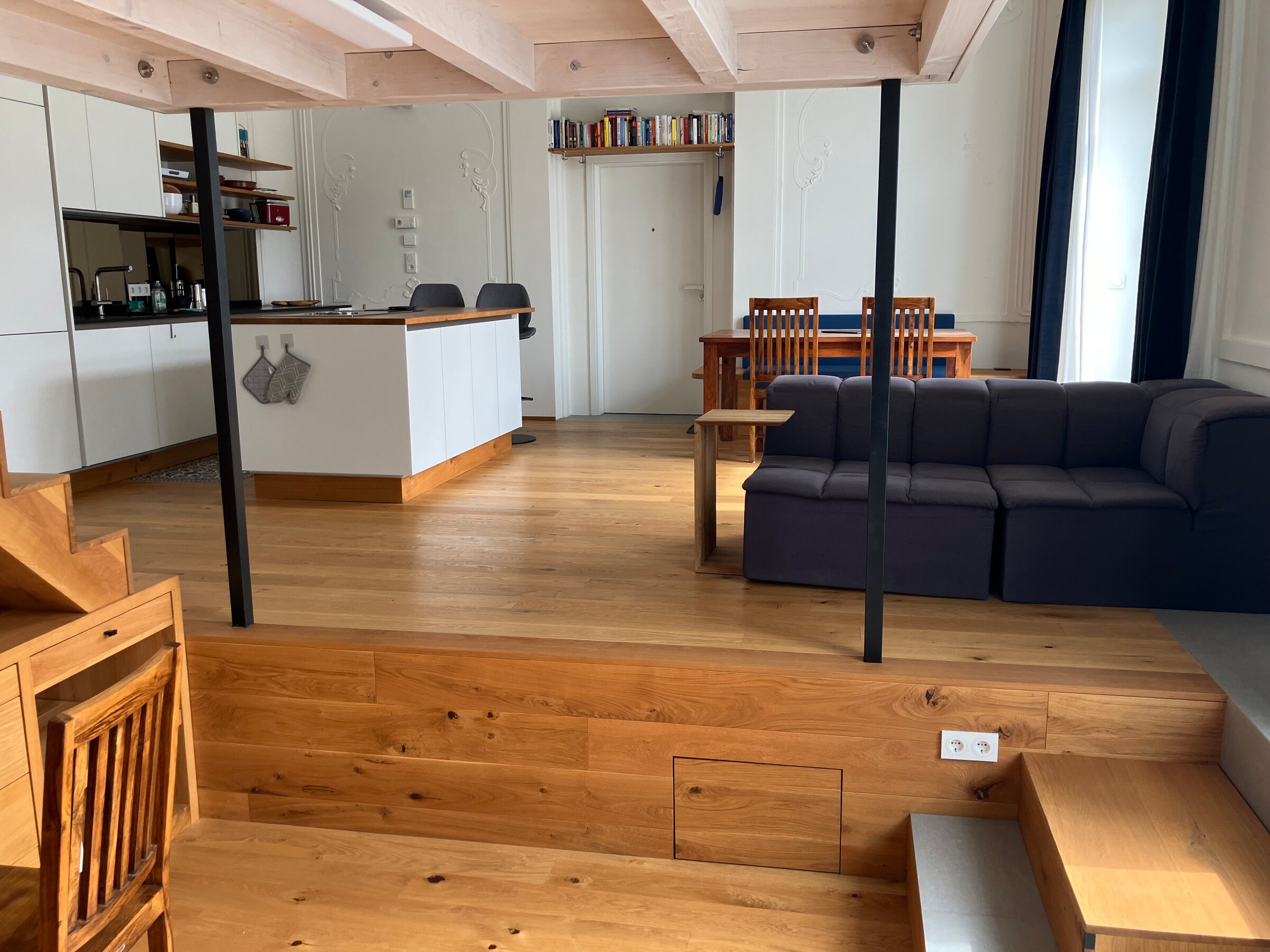 View from the working area