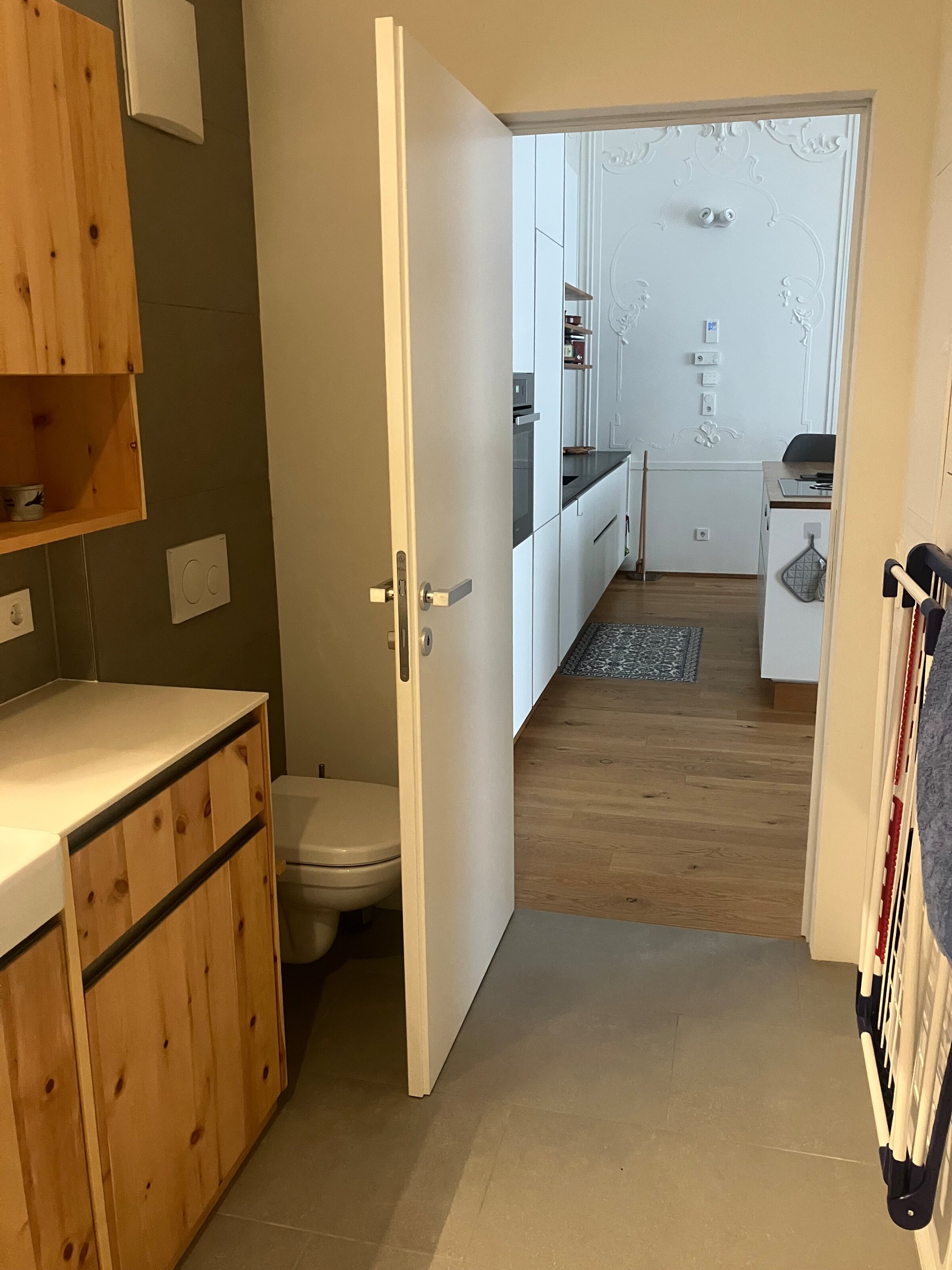 Blick vom Badezimmer