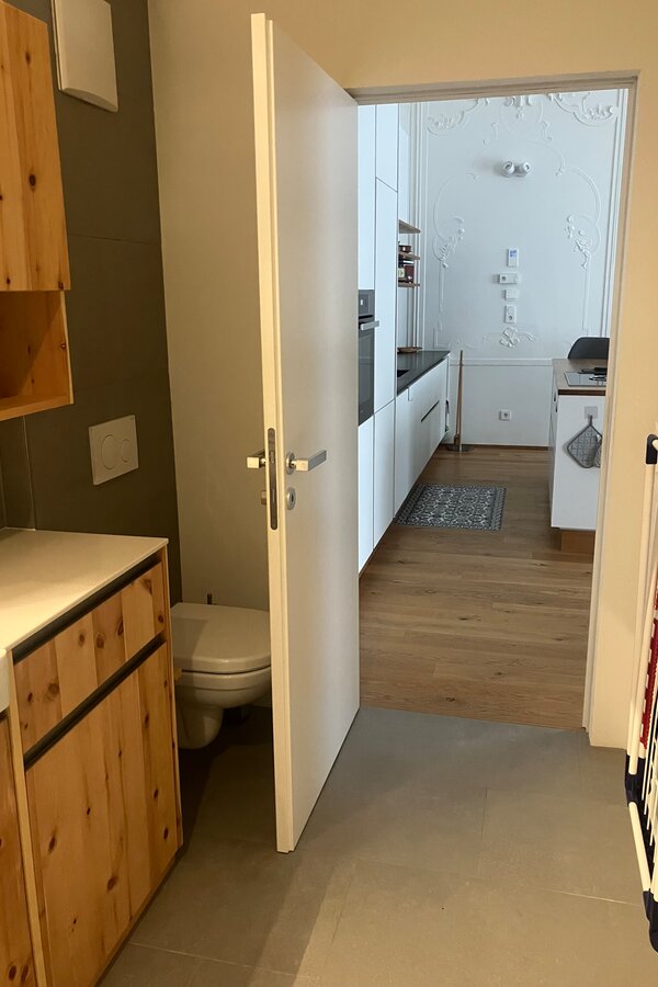 Blick vom Badezimmer