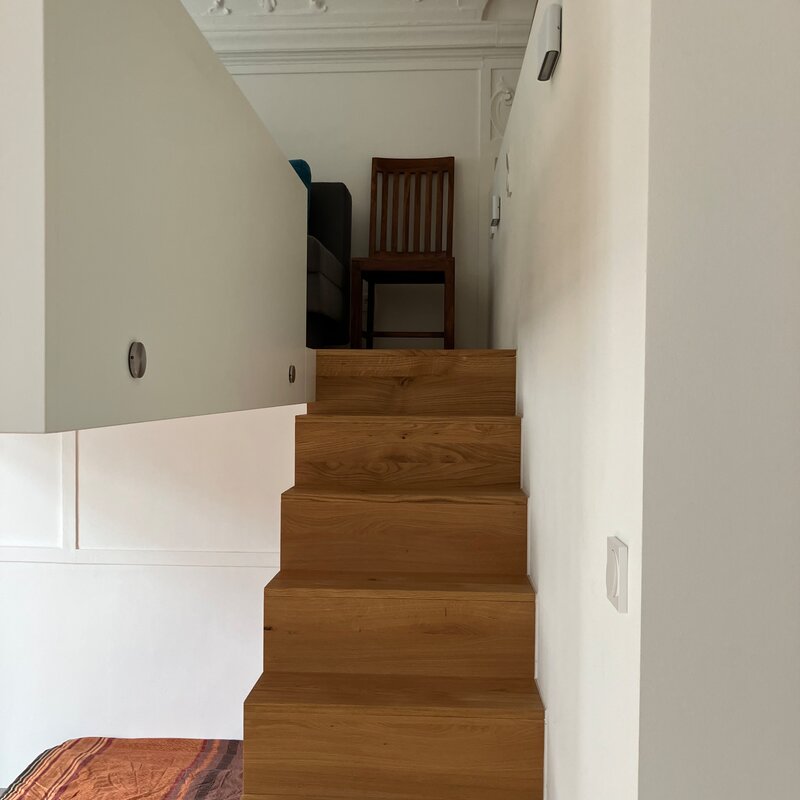 Stairs to the gallery