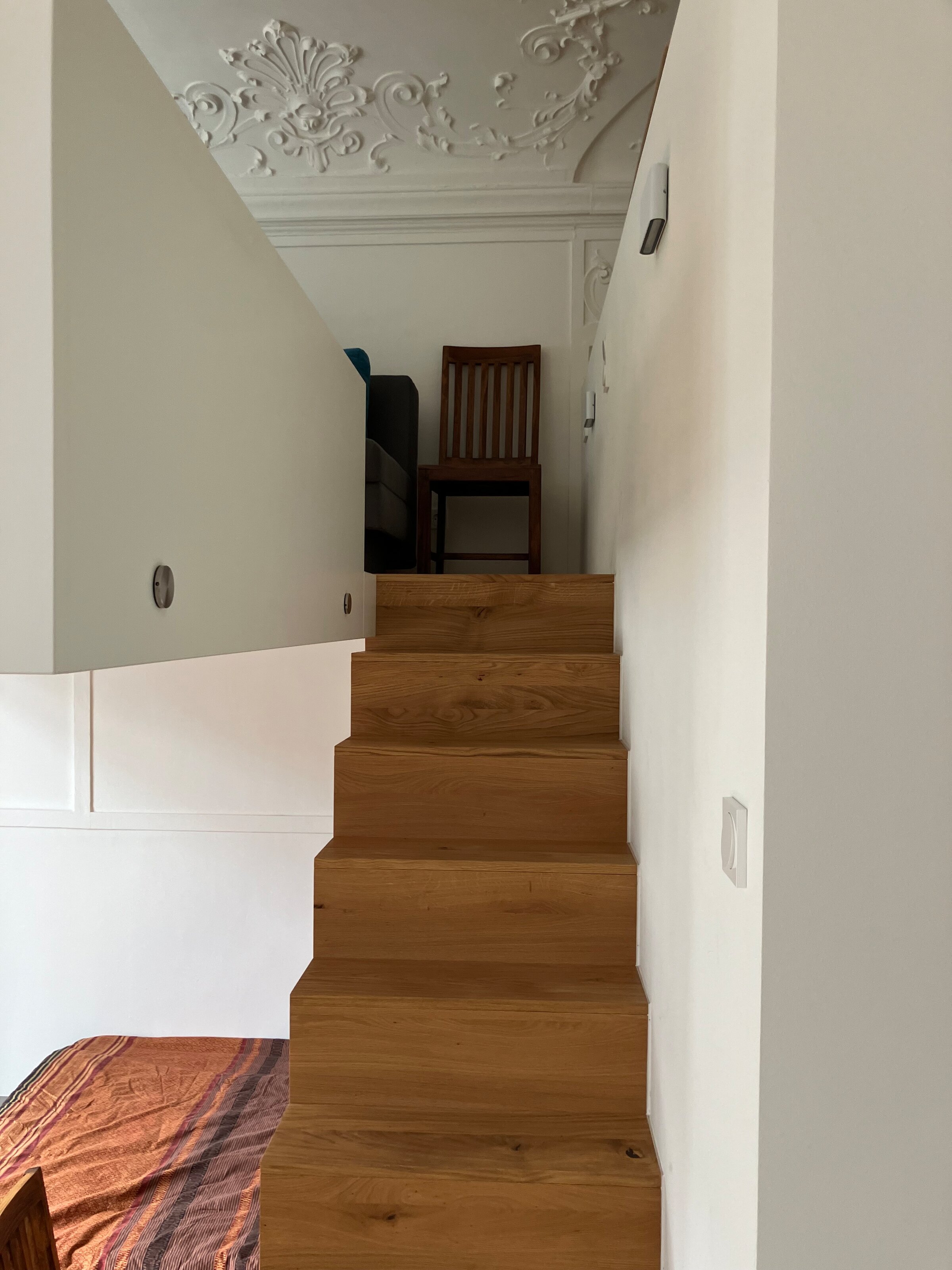 Stairs to the gallery