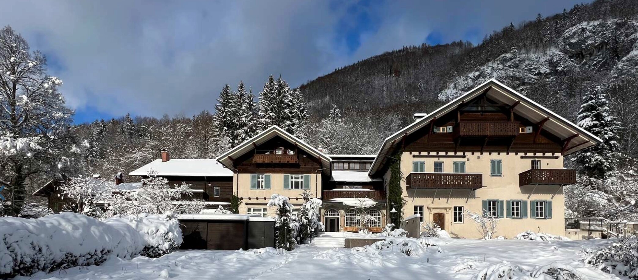 Villa Unterswänd im Winter
