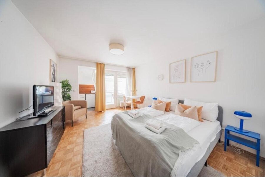 Helles 1-Zimmer Apartment mit Balkon & moderner Ausstattung – Kurzzeitmiete & Wohnen auf Zeit für 1 bis 6 Monate in Wien