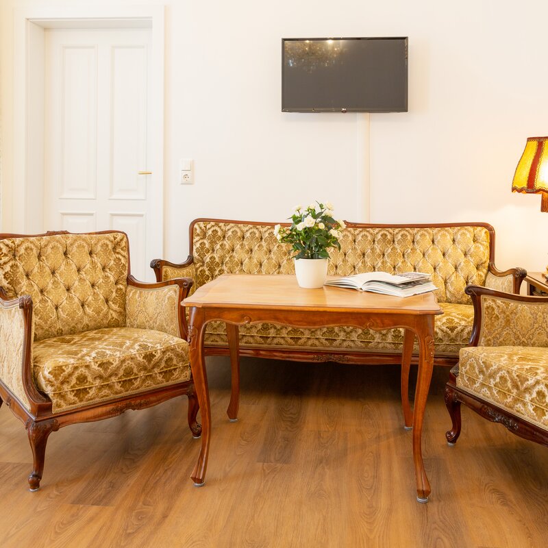 Wohnzimmer mit Smart TV | © Heritage Boutique Apartments Bad Ischl