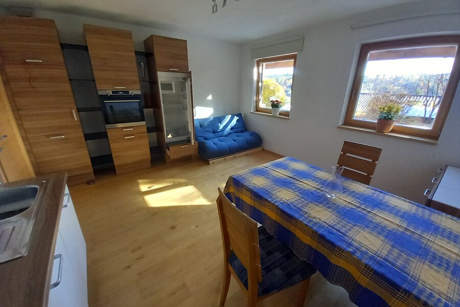 Wohnküche mit Schlafsofa 1
