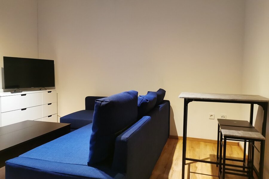 Möbliertes 1-Zimmer Apartment mit Couch, TV & Esstisch – Kurzzeitmiete & Wohnen auf Zeit für 1 bis 6 Monate in Graz