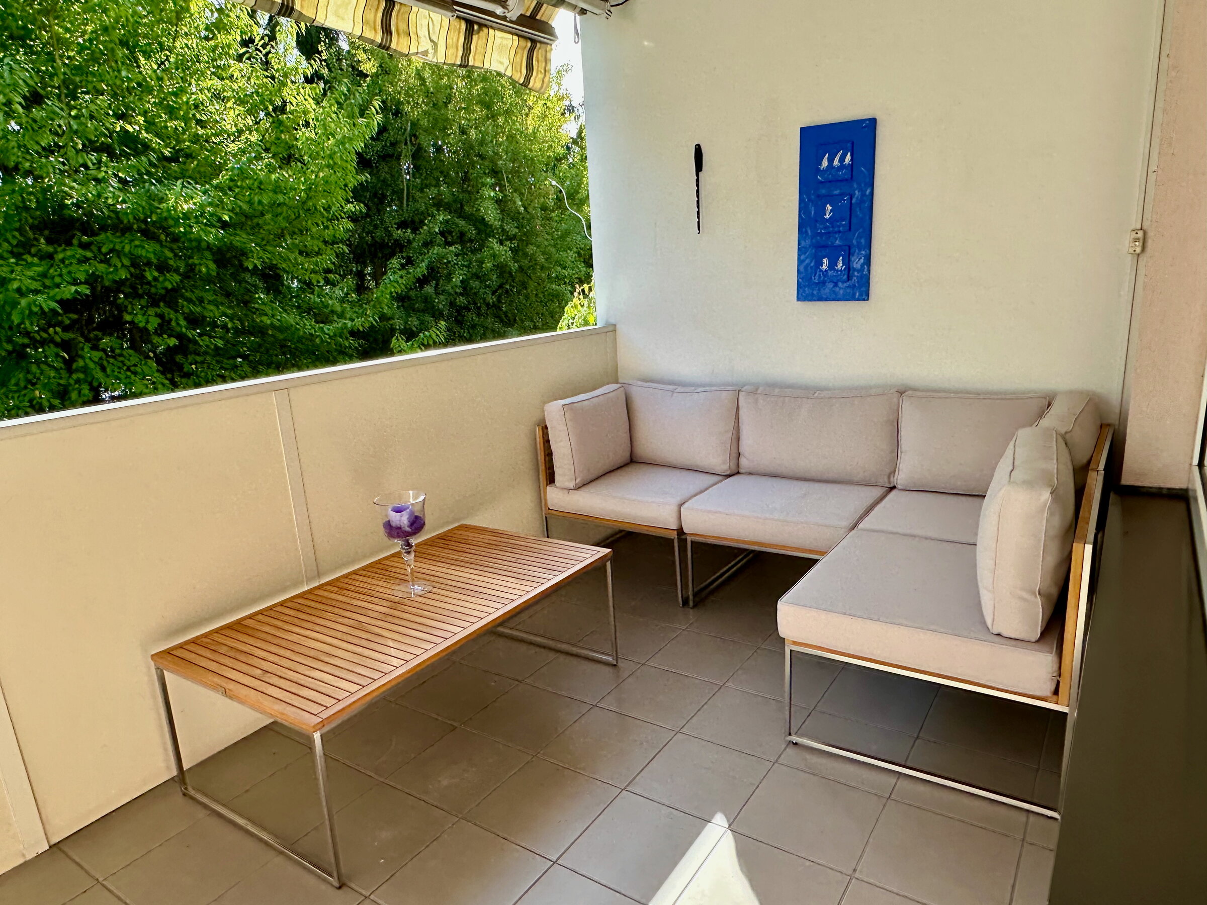 Lounge-Ecke auf Loggia