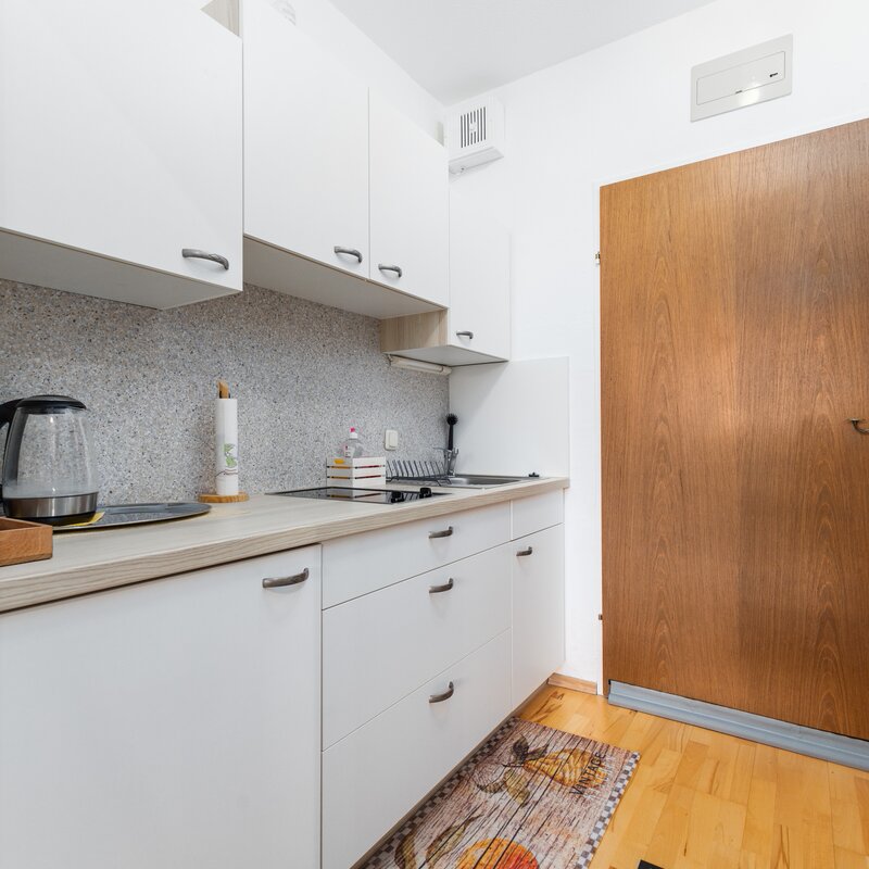 Küche des Apartments