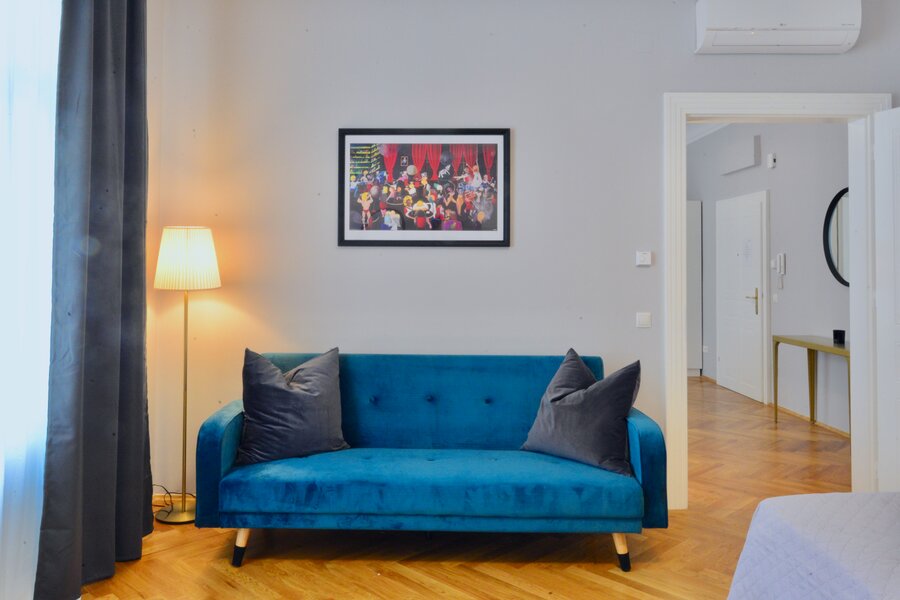 Sofa in the Master-Bedroom left