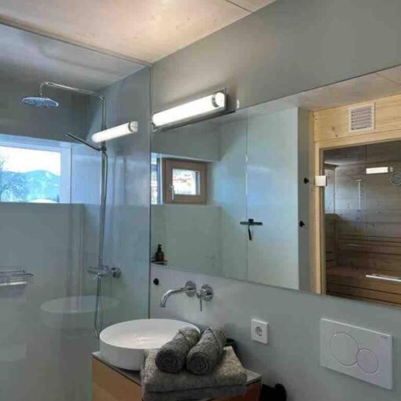 Badezimmer mit Sauna