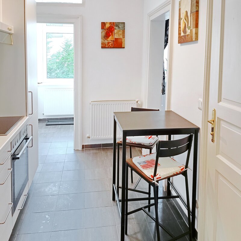 high table with bar stools