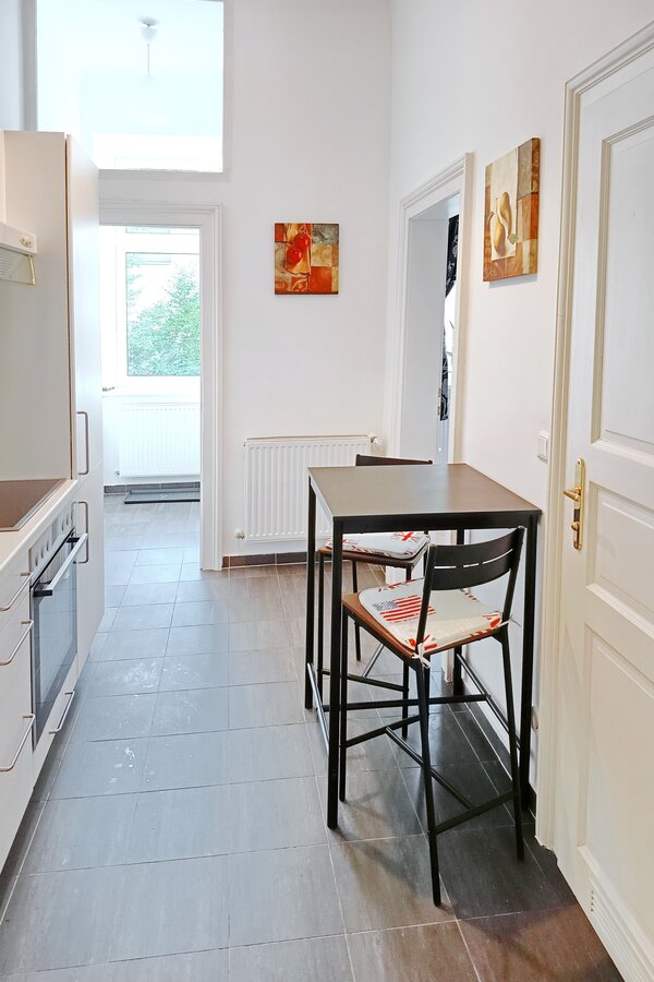 high table with bar stools