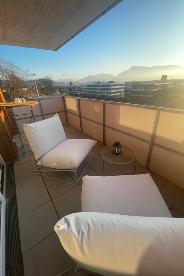 Balcony with view at the fortress