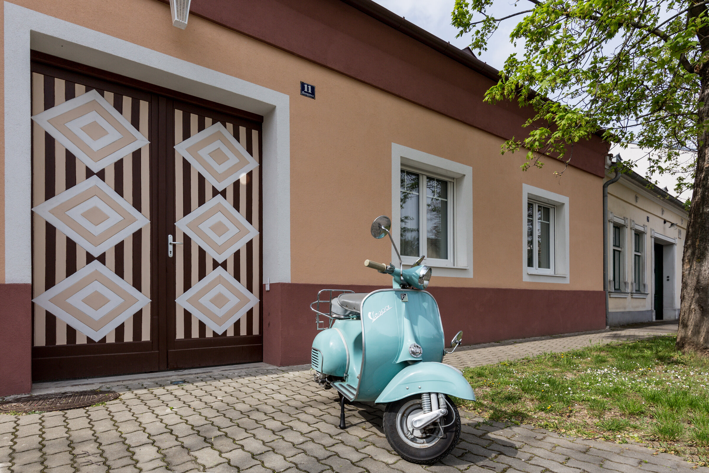 Außenansicht in einer ruhigen Gasse im Zentrum