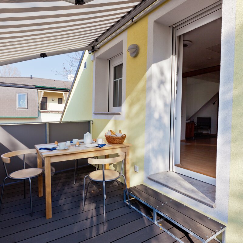 Südseitige Dachterrasse | © Rupert Oster