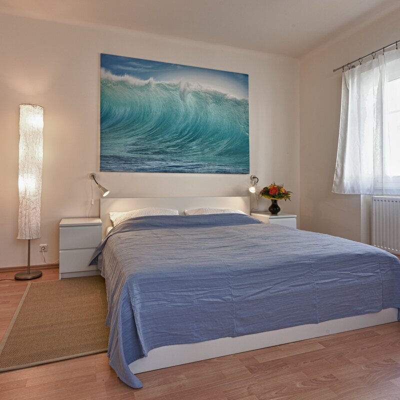 double bed in sleepingroom 1