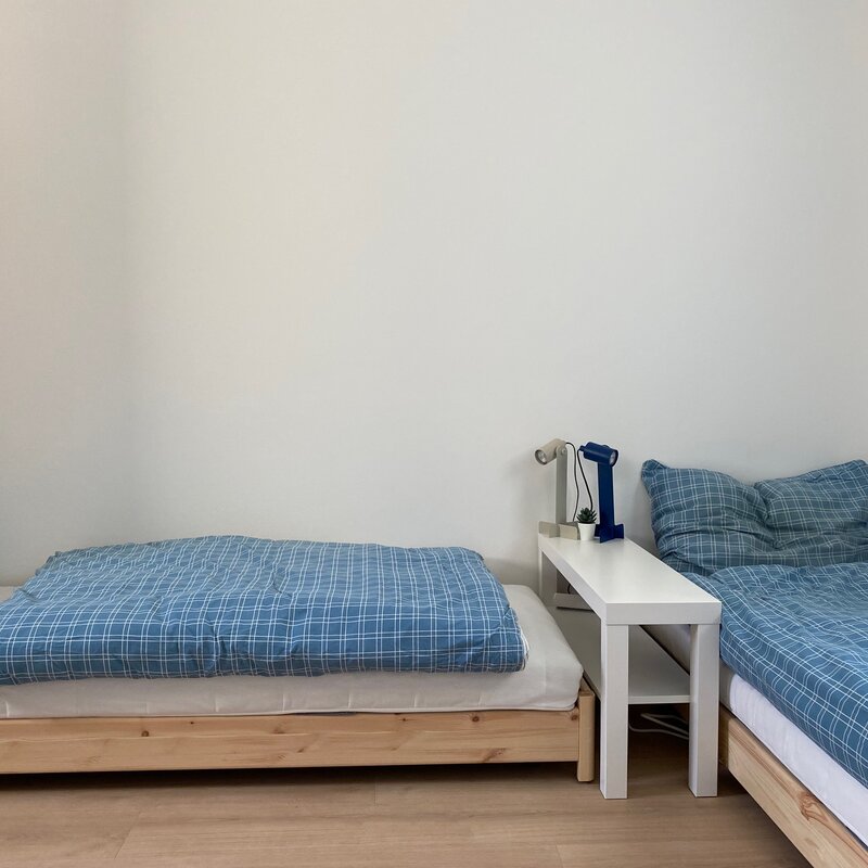 Schlafzimmer mit 2 Einzelbetten