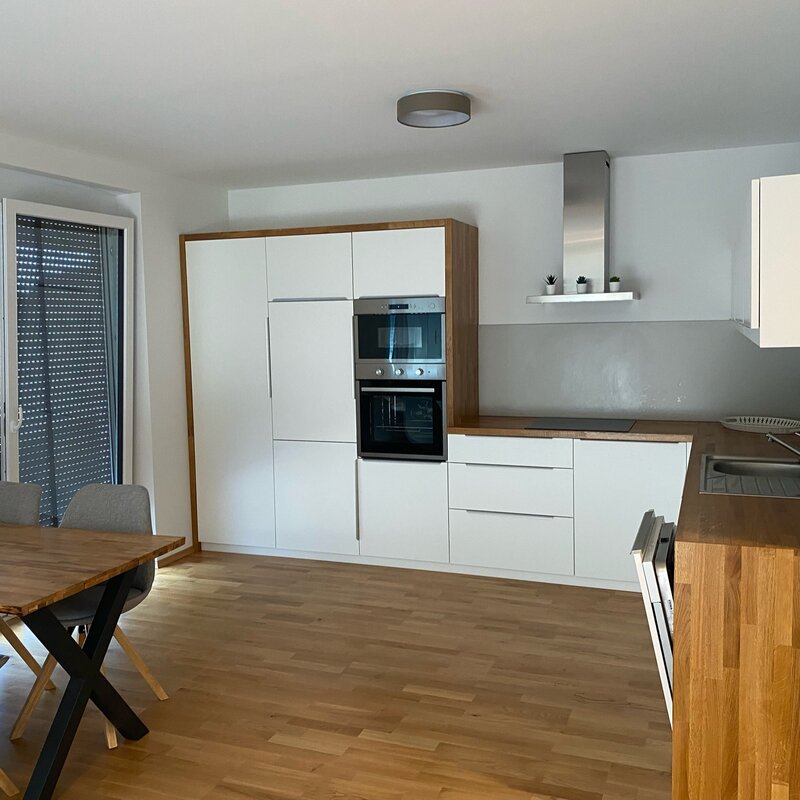 Kitchen and dining area