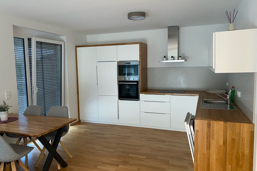 Kitchen and dining area