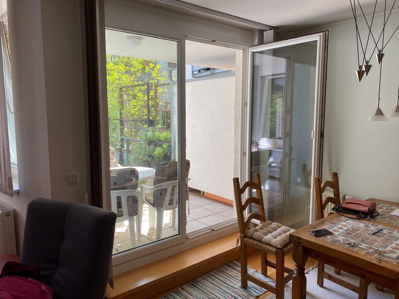 View from the Kitchen to the terrace