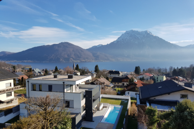 Blick auf See & Berge: 2-Zimmer-Wohnung zur Kurzzeitmiete & Wohnen auf Zeit für 1 bis 6 Monate in Altmünster