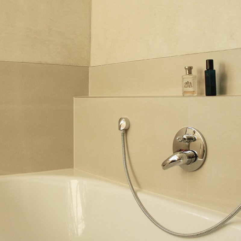 with bathtub