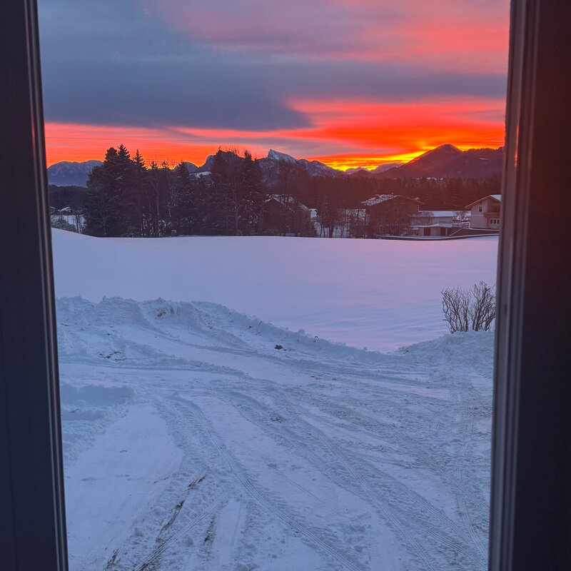 Ausblick vom Wohnzimmer