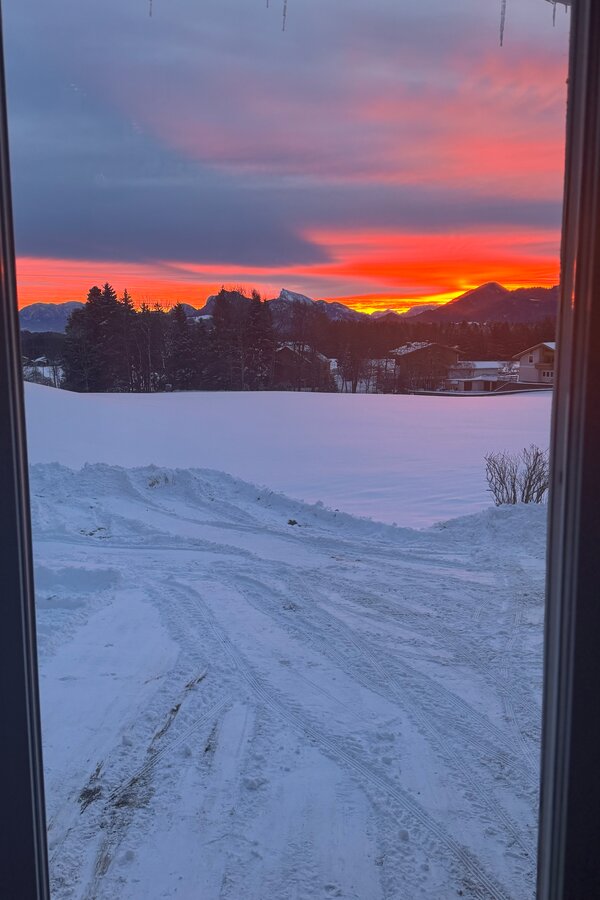 Ausblick vom Wohnzimmer