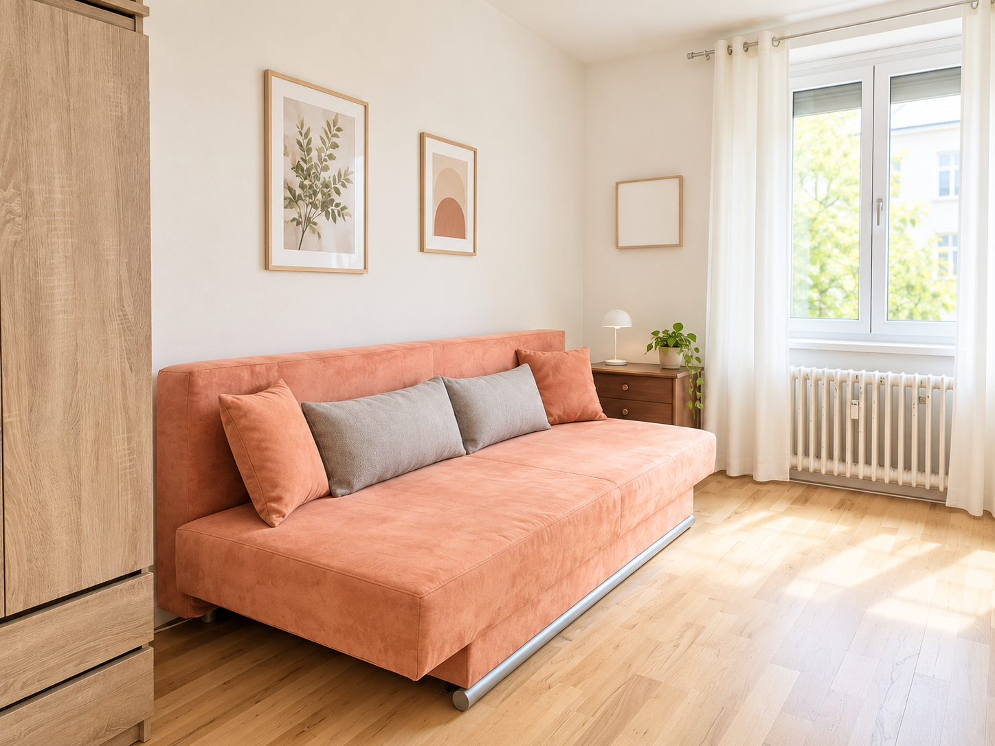 Helles Zimmer zum Entspannen und Wohlfühlen