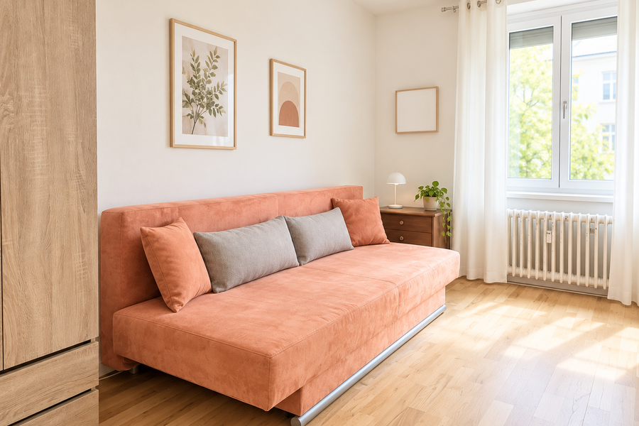 Helles Zimmer zum Entspannen und Wohlfühlen