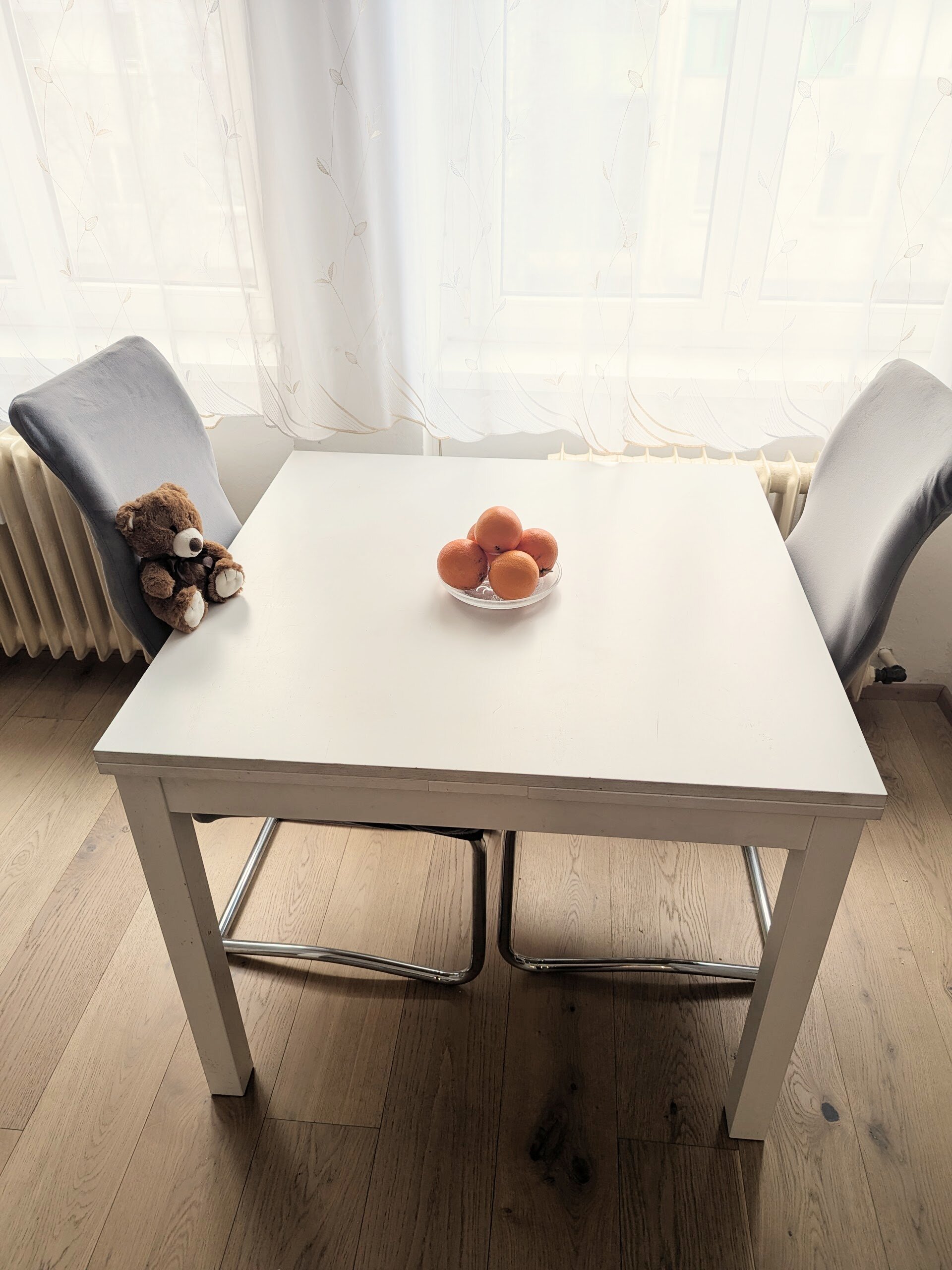 bright, friendly dining area
