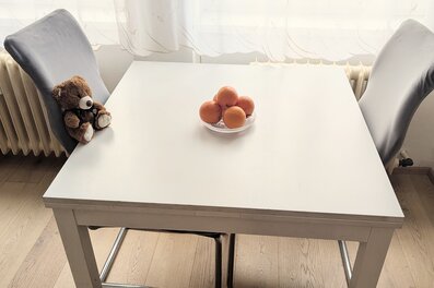 bright, friendly dining area
