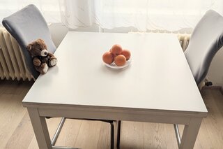 heller freundlicher Essplatz