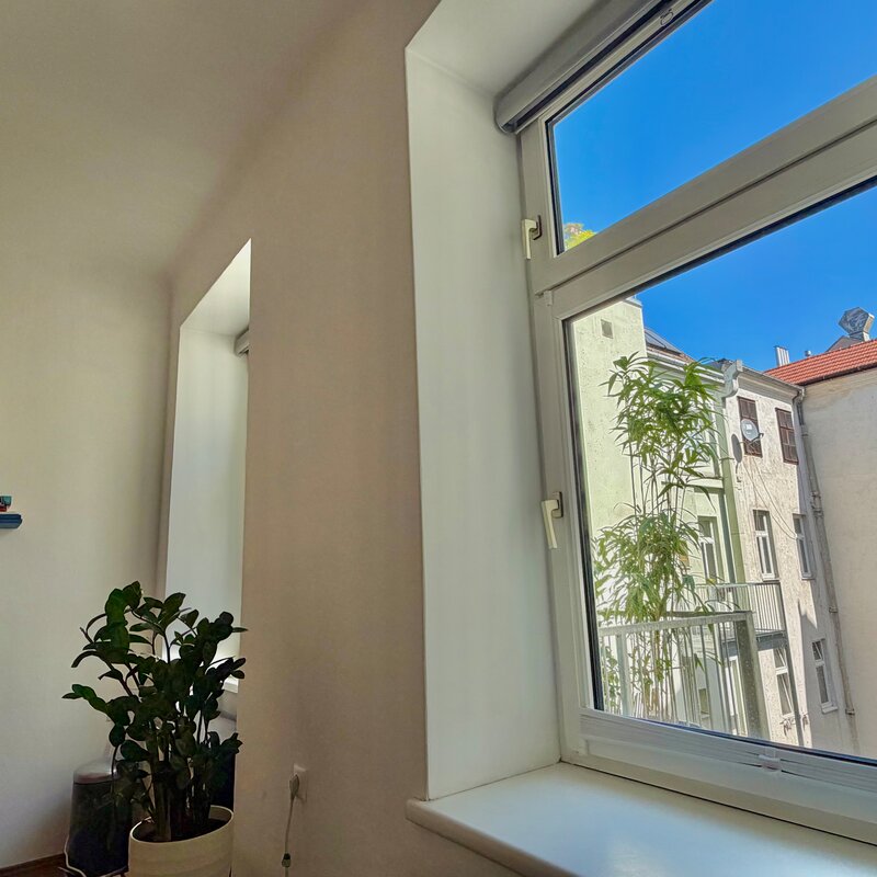Blick vom Wohnzimmer