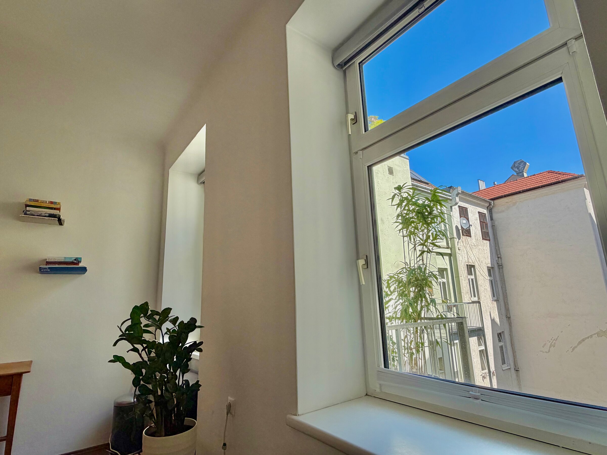 Blick vom Wohnzimmer