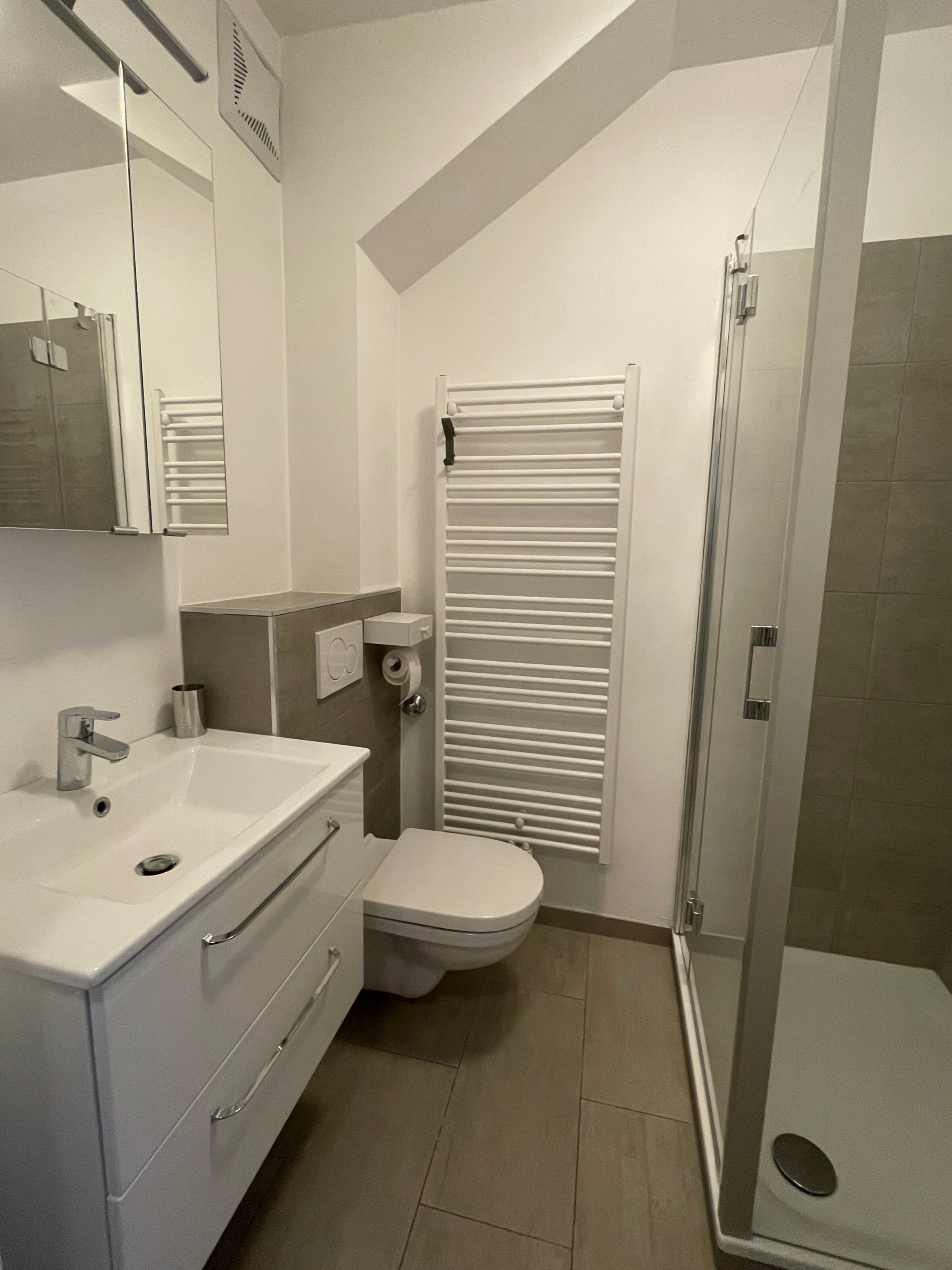 Bad mit WC und Dusche